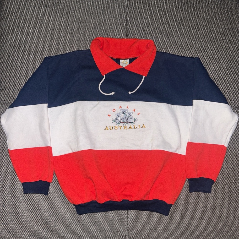 Rare 80s/90s Australia Koala Bears Embroidered Rugby Sweatshirt